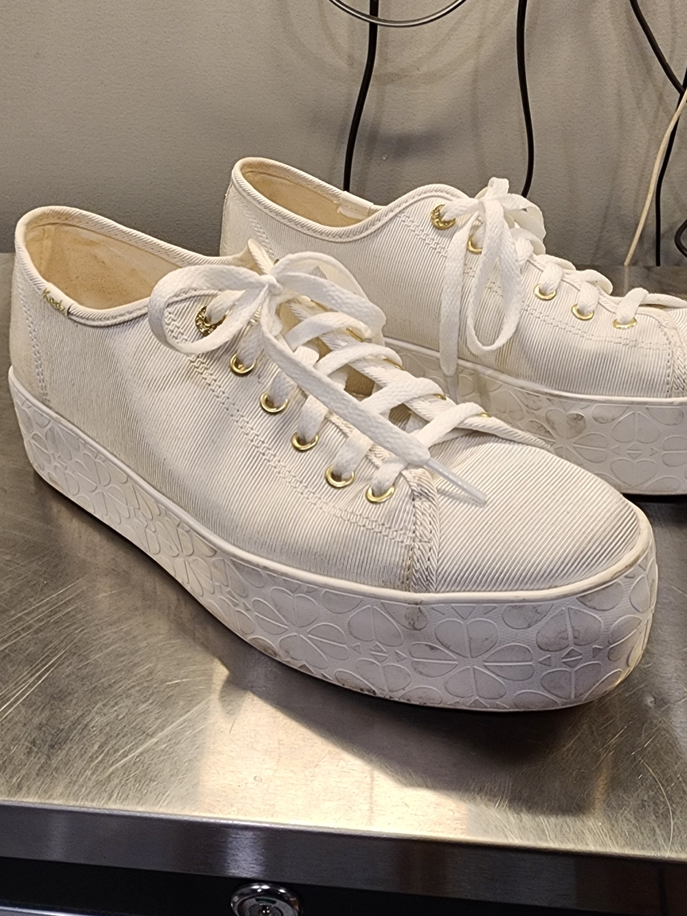 Keds White Platform Sneakers 10